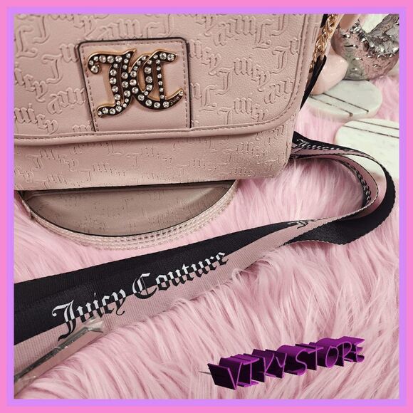 NWT {Juicy Couture } Effortless Elegance, Dusty Blush Charm City Crossbody NWT - Picture 6 of 8